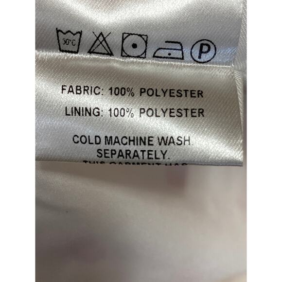 NEW Peppermayo Regan White Red Polka Dots Ruffle Tie Cutout Blouse Top Size 4 - Picture 4 of 5